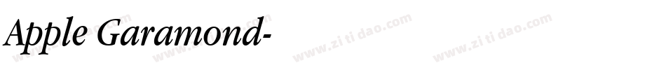 Apple Garamond字体转换